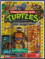 Donatello (with Storage Shell) from Teenage Mutant Ninja Turtles - Storage Shell Turtles manufactured by Playmates [Front]