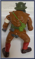 Dimwit Doughboy Rocksteady from Teenage Mutant Ninja Turtles - Mutant Military II manufactured by Playmates [Loose]