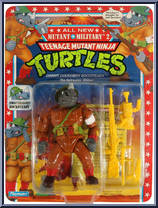 Dimwit Doughboy Rocksteady from Teenage Mutant Ninja Turtles - Mutant Military II manufactured by Playmates [Front]