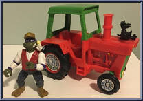 Farmer Don with Modern Mutant Tractor from Teenage Mutant Ninja Turtles - Farmer Turtles manufactured by Playmates [Loose]