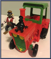 Farmer Don with Modern Mutant Tractor from Teenage Mutant Ninja Turtles - Farmer Turtles manufactured by Playmates [Loose]