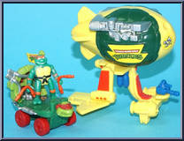 Turtle Transports - High Flyin' & Road Raggin' Combo (with Card) from Teenage Mutant Ninja Turtles - Mini Mutants manufactured by Playmates [Loose]