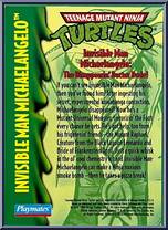 Invisible Man Michaelangelo (with Card) from Teenage Mutant Ninja Turtles - Universal Studios Monsters manufactured by Playmates [Card]