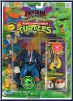 Invisible Man Michaelangelo (with Card) from Teenage Mutant Ninja Turtles - Universal Studios Monsters manufactured by Playmates [Front]