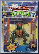 Ninja Action - Jump Attack Jujitsu Raph from Teenage Mutant Ninja Turtles - 10th Anniversary - Ninja Power manufactured by Playmates [Front]