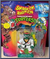 Karate Choppin' Mike from Teenage Mutant Ninja Turtles - Smash 'em Bash 'em Figures manufactured by Playmates [Front]