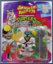 Karate Choppin' Mike from Teenage Mutant Ninja Turtles - Smash 'em Bash 'em Figures manufactured by Playmates [Front]