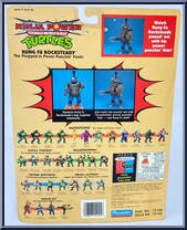 Kung-Fu Rocksteady [Reissue] from Teenage Mutant Ninja Turtles - 10th Anniversary - Ninja Power manufactured by Playmates [Back]
