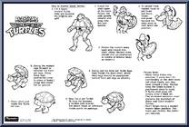 Giant Mutatin' Leo from Teenage Mutant Ninja Turtles - Giant Mutations manufactured by Playmates [Instructions]