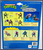 Headdroppin' Leo from Teenage Mutant Ninja Turtles - Headdroppin' Dudes manufactured by Playmates [Back]
