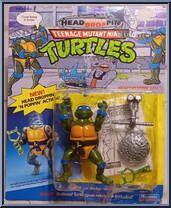 Headdroppin' Leo from Teenage Mutant Ninja Turtles - Headdroppin' Dudes manufactured by Playmates [Front]