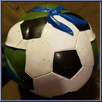 Leo's Soccer Ball from Teenage Mutant Ninja Turtles - Sewer Sports Balls manufactured by Playmates [Loose]