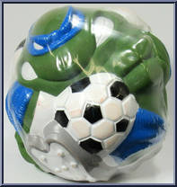 Leo's Soccer Ball from Teenage Mutant Ninja Turtles - Sewer Sports Balls manufactured by Playmates [Front]