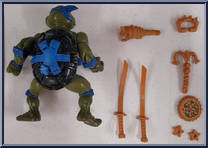 Leonardo (with Storage Shell) from Teenage Mutant Ninja Turtles - Storage Shell Turtles manufactured by Playmates [Loose]