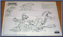 Leo's Turtle Trike from Teenage Mutant Ninja Turtles - 1991 - Accessories manufactured by Playmates [Instructions]
