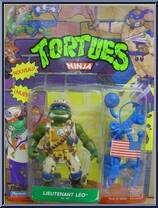 Lieutenant Leo from Teenage Mutant Ninja Turtles - Mutant Military manufactured by Playmates [Front]