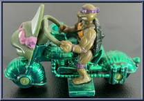 Turtle Transports - Metallized Turtle Travelin' Combo (with Card) from Teenage Mutant Ninja Turtles - Mini Mutants manufactured by Playmates [Loose]
