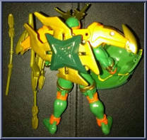 Thunder Warrior Michaelangelo from Teenage Mutant Ninja Turtles - Mutant Masters manufactured by Playmates [Loose]