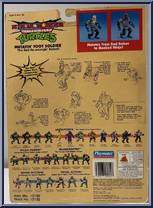 Mutatin' Foot Soldier [Reissue] from Teenage Mutant Ninja Turtles - 10th Anniversary - Ninja Power manufactured by Playmates [Back]