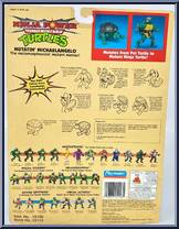 Mutatin' Michaelangelo [Reissue] from Teenage Mutant Ninja Turtles - 10th Anniversary - Ninja Power manufactured by Playmates [Back]