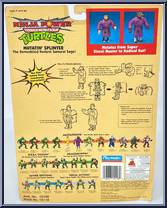 Mutatin' Splinter [Reissue] from Teenage Mutant Ninja Turtles - 10th Anniversary - Ninja Power manufactured by Playmates [Back]