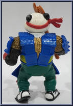 Panda Khan from Teenage Mutant Ninja Turtles - 1990 - Basic Figures manufactured by Playmates [Loose]