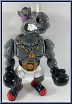 Power Punchin' Rocksteady from Teenage Mutant Ninja Turtles - Smash 'em Bash 'em Figures manufactured by Playmates [Loose]