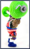 Powerliftin' Don from Teenage Mutant Ninja Turtles - Turtle Games manufactured by Playmates [Loose]