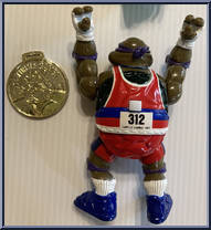 Powerliftin' Don from Teenage Mutant Ninja Turtles - Turtle Games manufactured by Playmates [Loose]