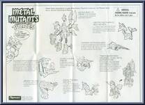Metal Mutant Raphael from Teenage Mutant Ninja Turtles - Metal Mutants manufactured by Playmates [Instructions]