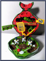 Turtle-Top - Raphael's Baseball Playset (with Cards) from Teenage Mutant Ninja Turtles - Mini Mutants manufactured by Playmates [Loose]