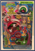 Turtle-Top - Raphael's Baseball Playset (with Cards) from Teenage Mutant Ninja Turtles - Mini Mutants manufactured by Playmates [Front]