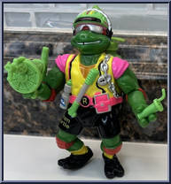 Sewer-cyclin' Raph from Teenage Mutant Ninja Turtles - Sewer Spittin' Turtles manufactured by Playmates [Loose]