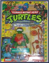 Raphael (with Storage Shell) from Teenage Mutant Ninja Turtles - Storage Shell Turtles manufactured by Playmates [Front]