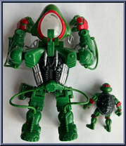 Robomatic Raphael from Teenage Mutant Ninja Turtles - Muta Force manufactured by Playmates [Loose]