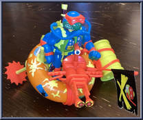 Scuba Divin' Raph with Psych Out Spin Out Suba Tube #3491