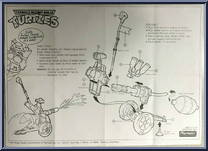 Sewer Seltzer Cannon from Teenage Mutant Ninja Turtles - 1990 - Accessories manufactured by Playmates [Instructions]