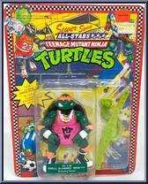 Shell Slammin' Mike from Teenage Mutant Ninja Turtles - Sewer Sports Allstar Turtles manufactured by Playmates [Front]