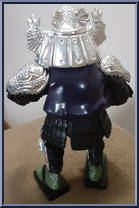 Shogun Raph (Silver Armor with Card) from Teenage Mutant Ninja Turtles - Shogun Turtles manufactured by Playmates [Loose]