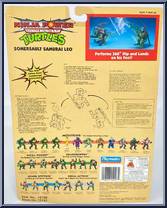 Ninja Action - Somersault Samurai Leo [Reissue] from Teenage Mutant Ninja Turtles - 10th Anniversary - Ninja Power manufactured by Playmates [Back]