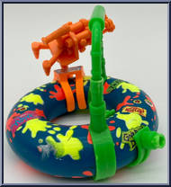 Surfer Leo with Mondo Mutant Surfer Tube from Teenage Mutant Ninja Turtles - Surfin' Ninja manufactured by Playmates [Loose]