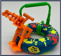 Surfer Leo with Mondo Mutant Surfer Tube from Teenage Mutant Ninja Turtles - Surfin' Ninja manufactured by Playmates [Loose]