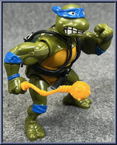 Sword Slicin' Leonardo from Teenage Mutant Ninja Turtles - Wacky Action manufactured by Playmates [Loose]