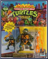 Sword Slicin' Leonardo from Teenage Mutant Ninja Turtles - Wacky Action manufactured by Playmates [Front]