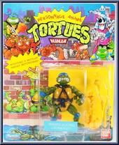 Sword Slicin' Leonardo from Teenage Mutant Ninja Turtles - Wacky Action manufactured by Playmates [Front]