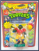 T. D. Tossin' Leo from Teenage Mutant Ninja Turtles - Sewer Sports Allstar Turtles manufactured by Playmates [Front]