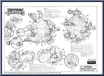 Technodrome Scout Vehicle from Teenage Mutant Ninja Turtles - 1993 - Accessories manufactured by Playmates [Instructions]