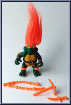 Turtle Troll Mike from Teenage Mutant Ninja Turtles - Troll Turtles manufactured by Playmates [Loose]