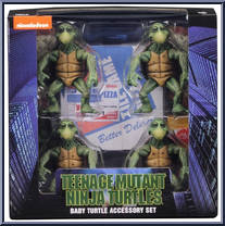 Baby Turtle Accessory Set from Teenage Mutant Ninja Turtles - 1990 Movie - 1:4 Scale manufactured by Neca [Front]