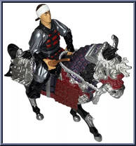 Samurai Evil War Horse (with Castle Guard) from Teenage Mutant Ninja Turtles - 1993 Movie III - Basic Series manufactured by Playmates [Loose]